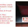Place Sanitizer Bucket Here Decal - Image 2