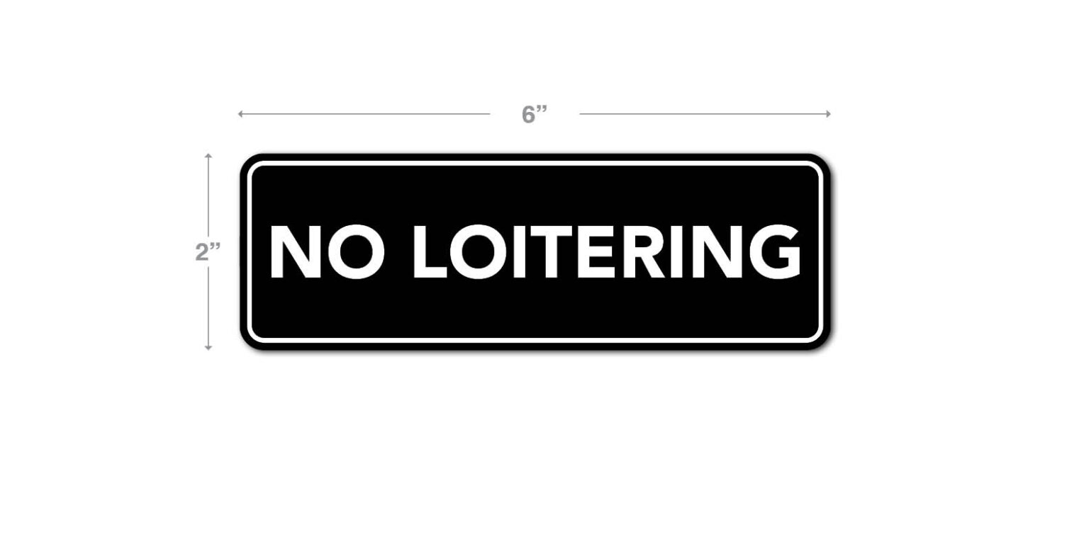 No Loitering Decal Alco Products