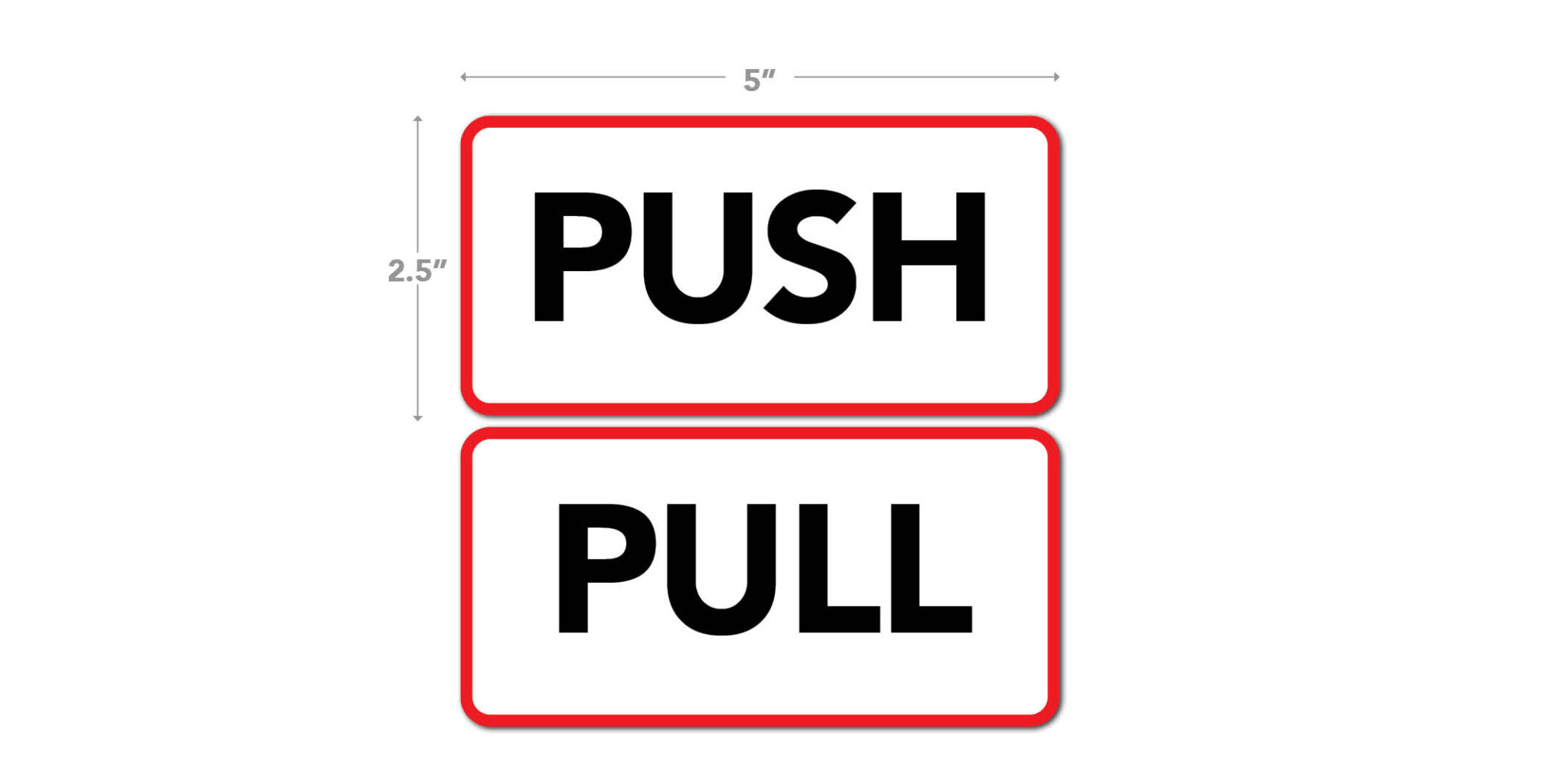 Push Pull Door Decals Alco Products