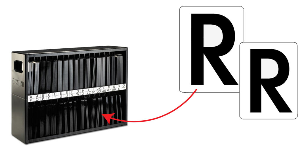Readerboard Letter Storage Cabinet - Alco Products