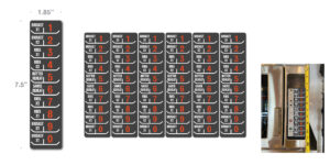 Aussie Grill Microwave Button Labels - Amana Vertical