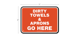 Aussie Grill Dirty Towels & Aprons Sign