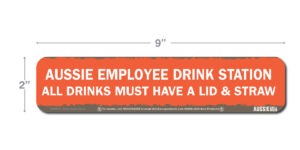 Aussie Grill Drink Station Decal