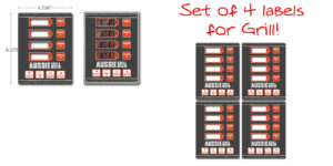 Aussie Grill Timer Labels - GRILL