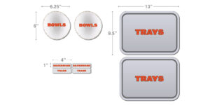 Aussie Grill Trash Receptacle Decals