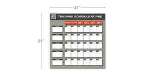 Aussie Grill Training Schedule Board