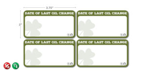 Beef O' Brady's Fryer Door Labels