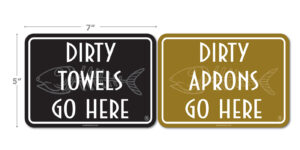 Bonefish Dirty Towels & Aprons Decal Set