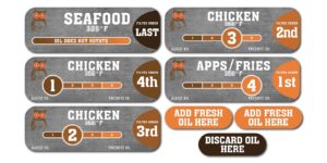 Hooters Fryer Oil Rotation 5 Set