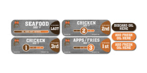 Hooters Fryer Oil Rotation 4 Set