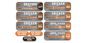 Hooters Fryer Oil Rotation 7 Set