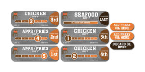 Hooters Fryer Oil Rotation 6 Set