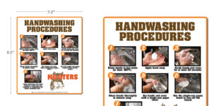 Hooters Handwashing Procedures Decal