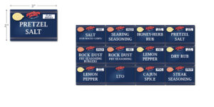 Kickback Jack's Shaker Labels