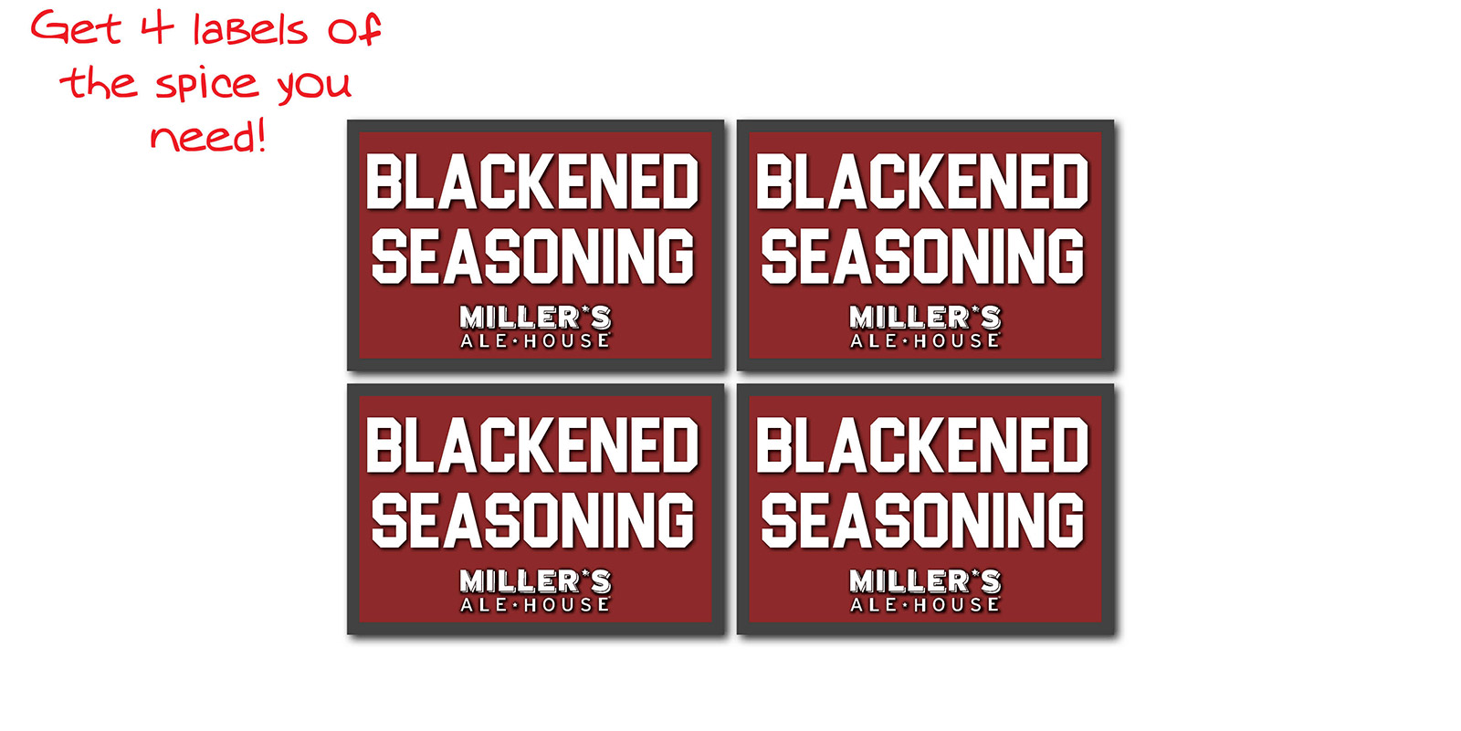 Miller's Shaker Labels - Individual