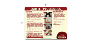 Outback Lobster Procedures Decal