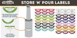 Outback Store-n-Pour Labels