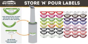 Outback Store-n-Pour Labels