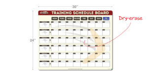 Outback Training Schedule Board