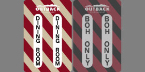 Outback Mini Broom Decal - Dining Room Only