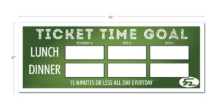 Seasons 52 Ticket Time Goal Sign