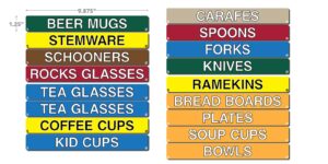 Saltgrass Dish Pit Labels
