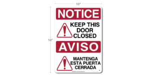 Saltgrass Keep This Door Closed Sign