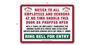 Saltgrass Ring Bell For Entry Sign