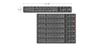 Saltgrass Amana Microwave Button Decals - Horizontal