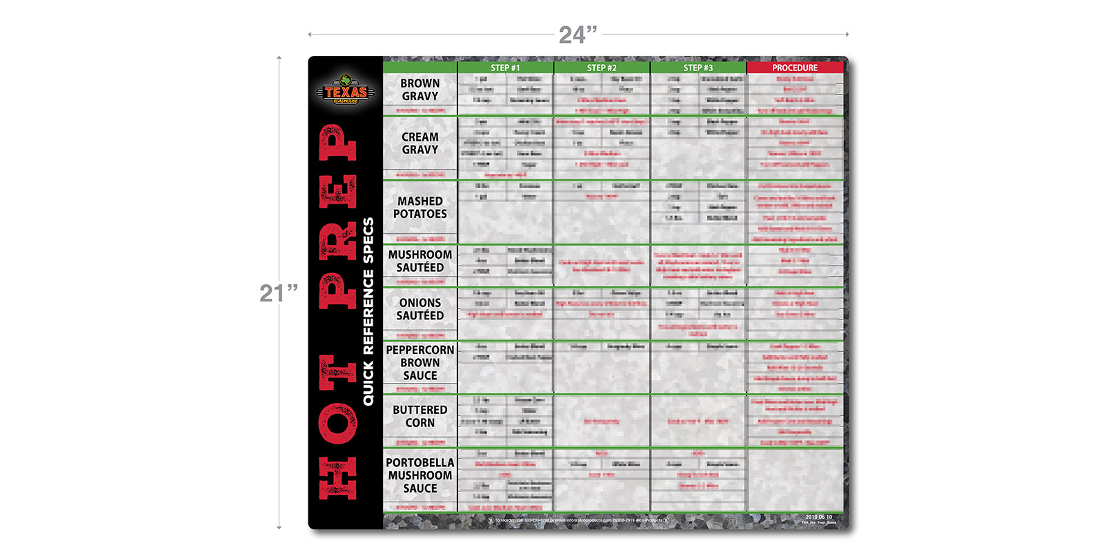 Texas Roadhouse Hot Prep Board Alco Products Texas Roadhouse Hot Prep Board Alco Products