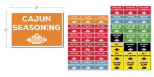 Texas Roadhouse Shaker Labels
