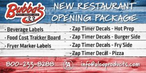 Bubba's 33 New Restaurant Opening Package
