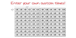 DFS Frymaster Timer Labels