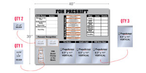 DFS Preshift FOH Communication Board