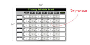 DFS Training Schedule Board