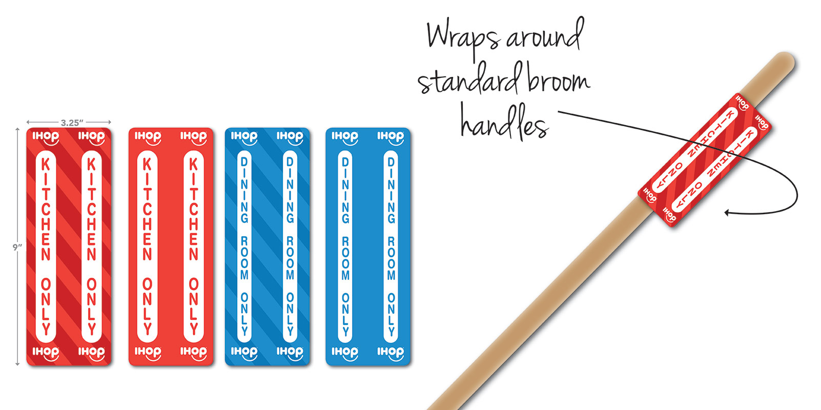 IHOP Broom Handle Decals