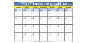 IHOP Cleaning Duties Board