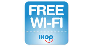 IHOP Free Wifi Decal