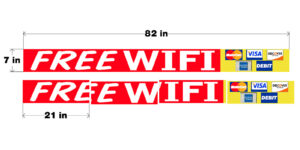 KRYSTAL Reader Board Sign Panels - Free WIFI and Credit Cards