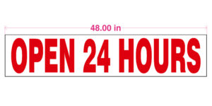 KRYSTAL Reader Board Sign Panels - Open 24 Hours