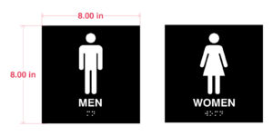 KRYSTAL ADA Restroom Signs