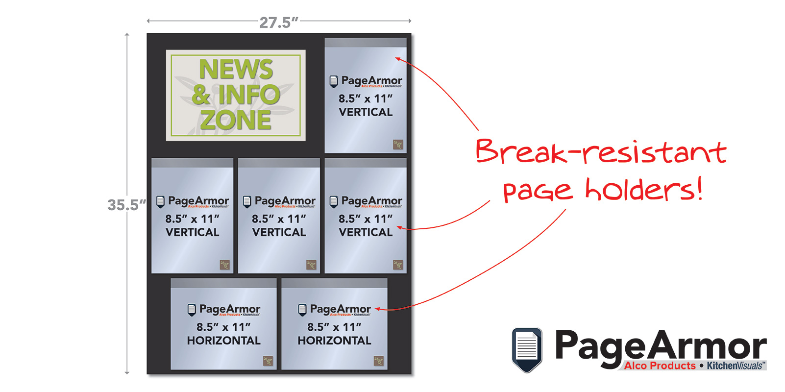 OLIVE GARDEN Zone Communication Board - News & Info