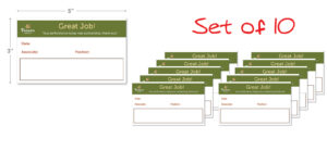 Panera Bread Recognition Cards