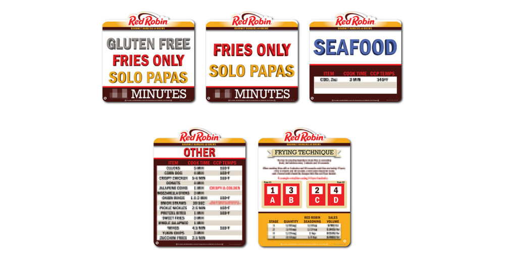 Red Robin Fryer Cook Time Charts - Alco Products
