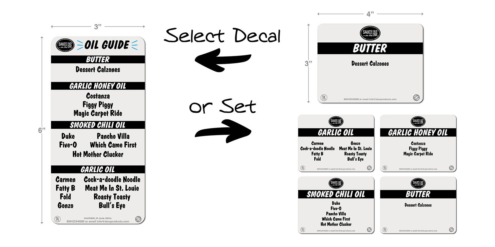 Sauce on the Side Oil Guide Alco Products