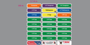Taco Mac Measuring Cup Label Set