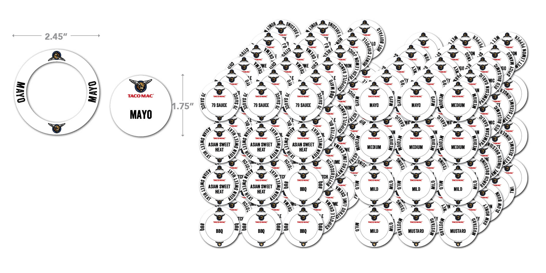 Taco Mac Squeeze Bottle Set