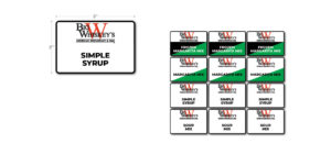 Big Whiskey's Gallon Pitcher Labels