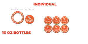 Big Whiskey's 16oz Squeeze Bottle Labels - INDIVIDUAL