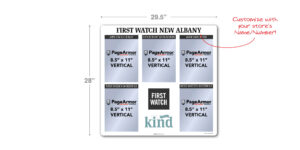 First Watch Communication Board 5 Pocket